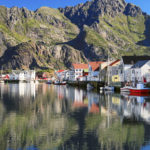 Henningsvaer, picturesque Norwegian fishing village in Lofoten islands