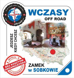 wczasy off road na zamku w Sobkowie - naklejka