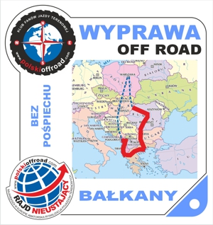 Wyprawa offroad na Bałkany - naklejka