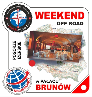 Weekend off road w Pałacu Brunów - naklejka